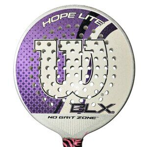 Wilson BLX Hope Lite Womens Platform Tennis Paddle Purple White Silver 4" Grip
